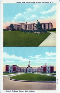 Emmet Belknap Junior High School Lockport New York Postcard Unposted - Picture 1 of 2