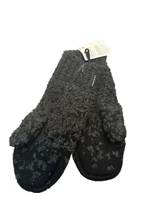 Lululemon Damen Ombre Strick Struktur Fäustlinge Schwarz Graphit Grau Gr. M/L Neu - Bild 1 von 5