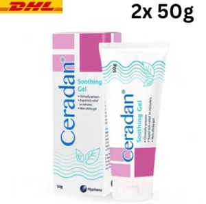 2x Ceradan beruhigendes nicht haftendes Gel schnelle Juckreizlinderung für zu Ekzemen neigende Haut 50g - Bild 1 von 5