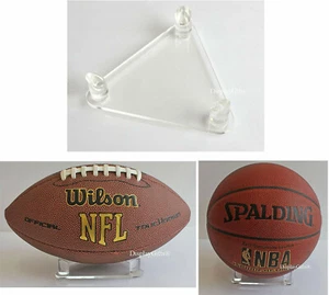4 PCS-Tripod Acrylic Display Ball Stands for Basketball Football Soccer Bowling - Picture 1 of 3