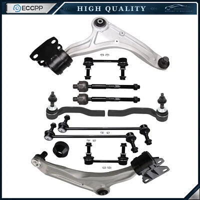Front Lower Control Arms Tie Rods Sway Bar For 2013-2019 LINCOLN MKZ FORD FUSION - Image 1 of 4