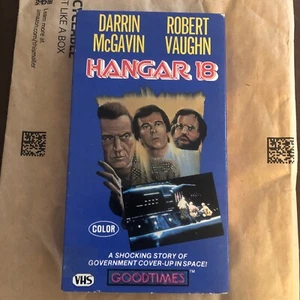 HANGAR 18 VHS Astronaut Caught In UFO NASA Cover Up Darren McGavin Robert Vaughn - Picture 1 of 5