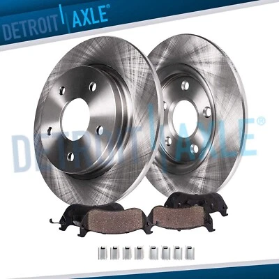 Rear Disc Brake Rotors Brake Pads Kit for 2008 - 2012 Dodge Nitro Jeep Liberty - Image 1 of 4