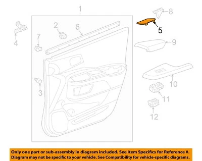 HONDA OEM 12-16 CR-V Interior Trim-Door Trim Panel Hole Cover 83556T0AA01ZA — 第 1/2 张图片