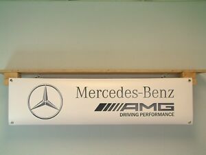 Mercedes Benz AMG Banner Workshop Garage Wall Display