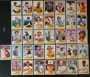 LOT OF (36) 1981 FLEER BASEBALL COMMONS & STARS - HIGH GRADE SET STARTER - Bild 1 von 5