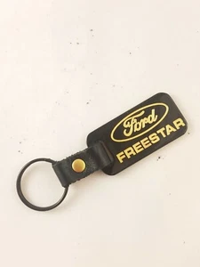 Ford Crown Victoria Keychain Black Leather & Brass Key Chain USA Made - Bild 1 von 3