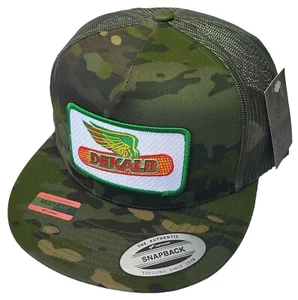 DEKALB SEED Patch YP Classics 6006 Trucker Hat Snapback MultiCam Tropic/Green - Picture 1 of 9