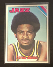 1975-76 Topps Basketball AARON JAMES #91 New Orleans Jazz