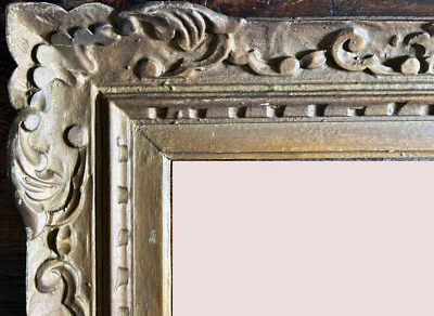 Ancien Cadre Montparnasse Bois sculpté patiné - Photo 1/4