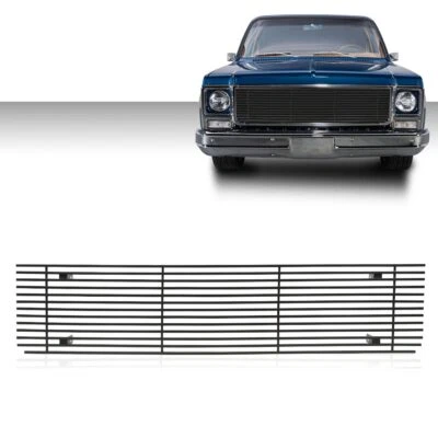 Fit 1973-1980 Chevy GMC Blazer C/K Pickup Suburban Black Billet Grille Insert - Image 1 of 4