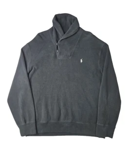 Polo Ralph Lauren Black Shawl Neck Knit Pullover Sweater Mens Size XL - Bild 1 von 9