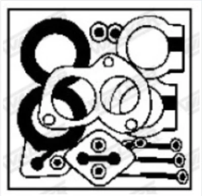 WALKER 13560 Montagesatz, Abgasanlage für VW Golf II 1.0 1.3 Jetta II 1.3 - Image 1 of 4