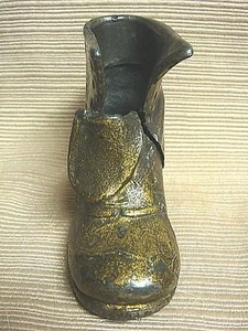 Antiker Metall KAMPFSTIEFEL MINIATURSCHUH - Bild 1 von 8