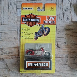 Matchbox Low Rider Harley-Davidson Metallic Red Motorcycle  Diecast 76245 - Picture 1 of 3