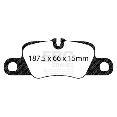 Pastillas de freno de calle y pista EBC DP41858R Yellowstuff para 911 Panamera Foto 1 de 4