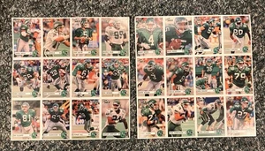 1993 SASKATCHEWAN ROUGHRIDERS CFL FOOTBALL DREAM CARDS SET OF 2 SHEETS, 24 CARDS - Bild 1 von 4