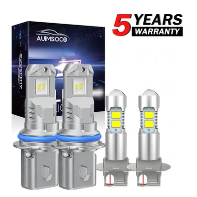 For Chrysler Concorde 1993-97 4x 9007 H3 LED Headlight Hi Lo Fog Light Bulbs Kit - Image 1 of 4