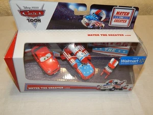 mattel disney pixar cars toon mater the greater 3 pack daredevil lmq with teeth - Picture 1 of 4