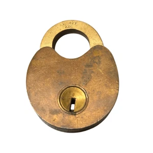 A.E. Deitz #226 Vintage Brass Padlock No Key - Picture 1 of 6