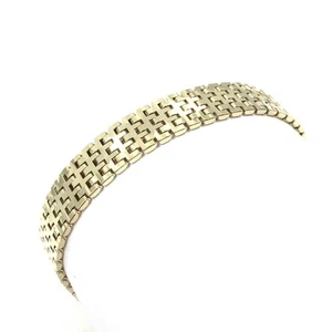 Pulsera alfombra oro amarillo 14kt 17,5 cm cadena oro 10 mm macizo 585 joyería 19,3 - Imagen 1 de 16