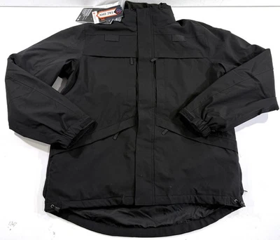 NWT LG TALL 5.11 TACTICAL WATERPROOF JACKET SHELL ONLY BLACK 48358 PATCH REMOVED - Image 1 of 4