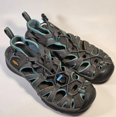 Sandalias impermeables Keen Whisper para mujer talla 8 gris oscuro-azul/cermeric 1 Foto 1 de 4