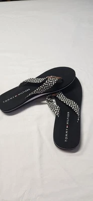 Sandalias chanclas negras para mujer Tommy Hilfiger talla 9M Foto 1 de 3