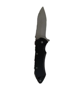 Leupold Flipper Taschenmesser schwarzer Griff mit Gürtel/Taschenclip - Bild 1 von 5