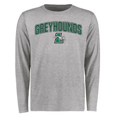 Men's Ash Loyola Greyhounds Proud Mascot Long Sleeve T-Shirt - Image 1 of 2