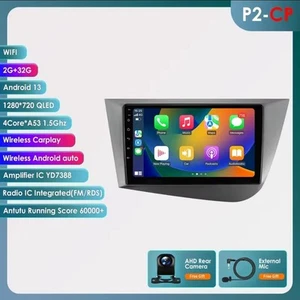 RADIO 2 DIN PER SEAT LEON BLUETOOTH ANDROID WI-FI NAVIGATORE GPS CARPLAY CAMERA - Foto 1 di 5