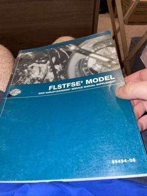 **Suplemento manual de servicio Harley Davidson 2006 modelo FLSTFSE2 #99494-06 Foto 1 de 4