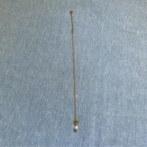 Caitlyn Minimalist Knot Pearl Necklace in 18K Gold Over Sterling Silver - Picture 1 of 5