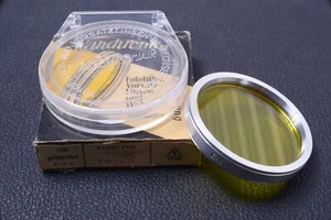 ✅ PANCHROMAR YELLOW 49MM FILTER GENUINE LENS OR CAMERA SCREW W/ KEEPER 102-1 - Picture 1 of 2