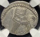 Ngc Ch Xf Pacorus 78-120 Ad, Parthian Parthia Kingdom Persian Drachm Silver Coin