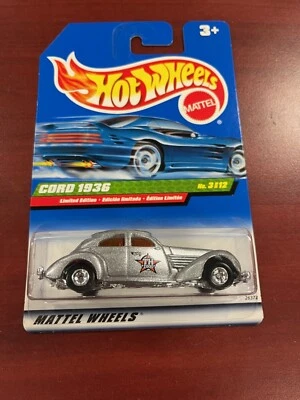 Hot Wheels 2000 Treasure Hunt Series 1936 Cord Silver Real Riders A9 - Image 1 of 2