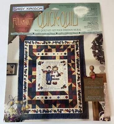 "Edredón Raggedy Ann Daisy Kingdom Navidad arte popular 33"" X 40""" Foto 1 de 4