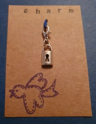 CANDADO CON CLIP CANDADO PARA PULSERA LLAVERO BOLSO CREMALLERA BILLETERA ESTUCHE LÁPIZ Foto 1 de 4