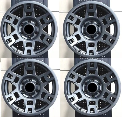 17" Gunmetal Wheels For Toyota 4Runner Tacoma GX460 GX470 FJ 6x139.7 17x8 ET5 - Image 1 of 3