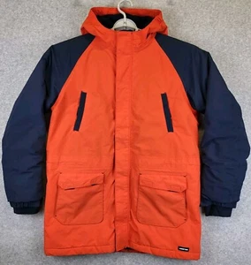 Lands End Parka Boys XL 18-20 Squall Outdoor Coat Fleece Quilted Grow A Longs - Picture 1 of 14