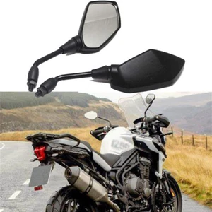 10mm Motorcycle Rearview Side Mirrors For Triumph Tiger 900 1050 1200 Explorer - Picture 1 of 12