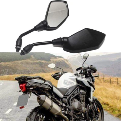 10mm Motorcycle Rearview Side Mirrors For Triumph Tiger 900 1050 1200 Explorer - Image 1 of 4