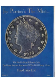 Jay Parrino's The Mint Listino Prezzi Fissi #1, 1913 Liberty Nickel, Brasher - Foto 1 di 2