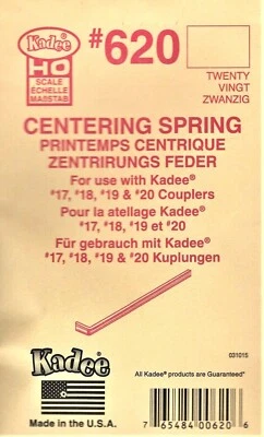 HO Scale Kadee #620 Centering Spring for NEM 362 Couplers (20) pcs - Image 1 of 2