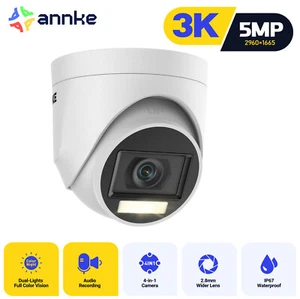 ANNKE 5MP CCTV Color Night Vision Security Camera Audio Recording Outdoor IP67 - Picture 1 of 18