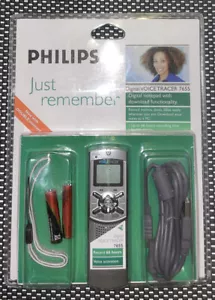 NEW Philips Voice Tracer 7655 Digital Voice Recorder 128MB Memory RECORD 66 Hrs - Picture 1 of 2