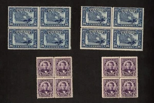 Canada 1927 Stamp Lot of 4 Blocks of 4 Stamps Each - Picture 1 of 2