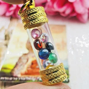 Leklai Naga Eye Takrut Crystal Set9 Color Lucky Magic Fortune Thai Amulet #15878 - Picture 1 of 6