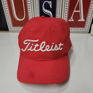Titleist Golf Hat Adjustable Strapback New With Tags and Insert Red and White - Picture 1 of 7