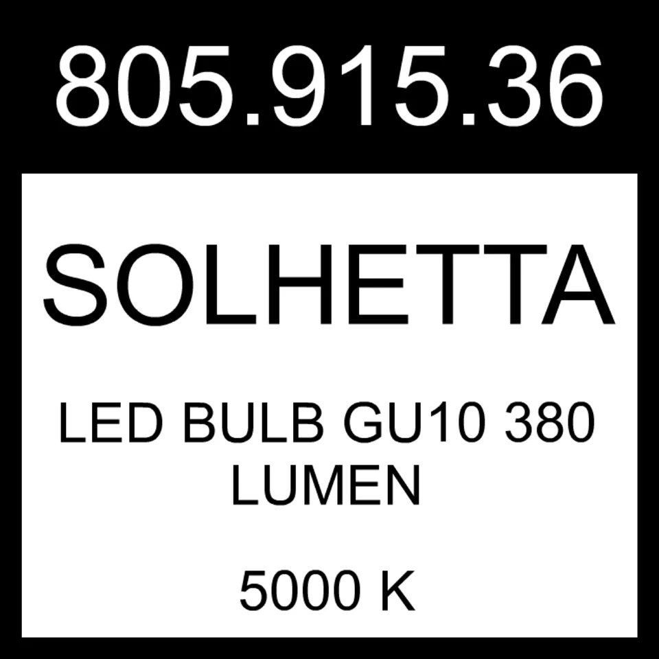 IKEA SOLHETTA LED Bulb GU10 380 Lumen  3 Pack 5000 K 805.915.36 - Image 1 of 1